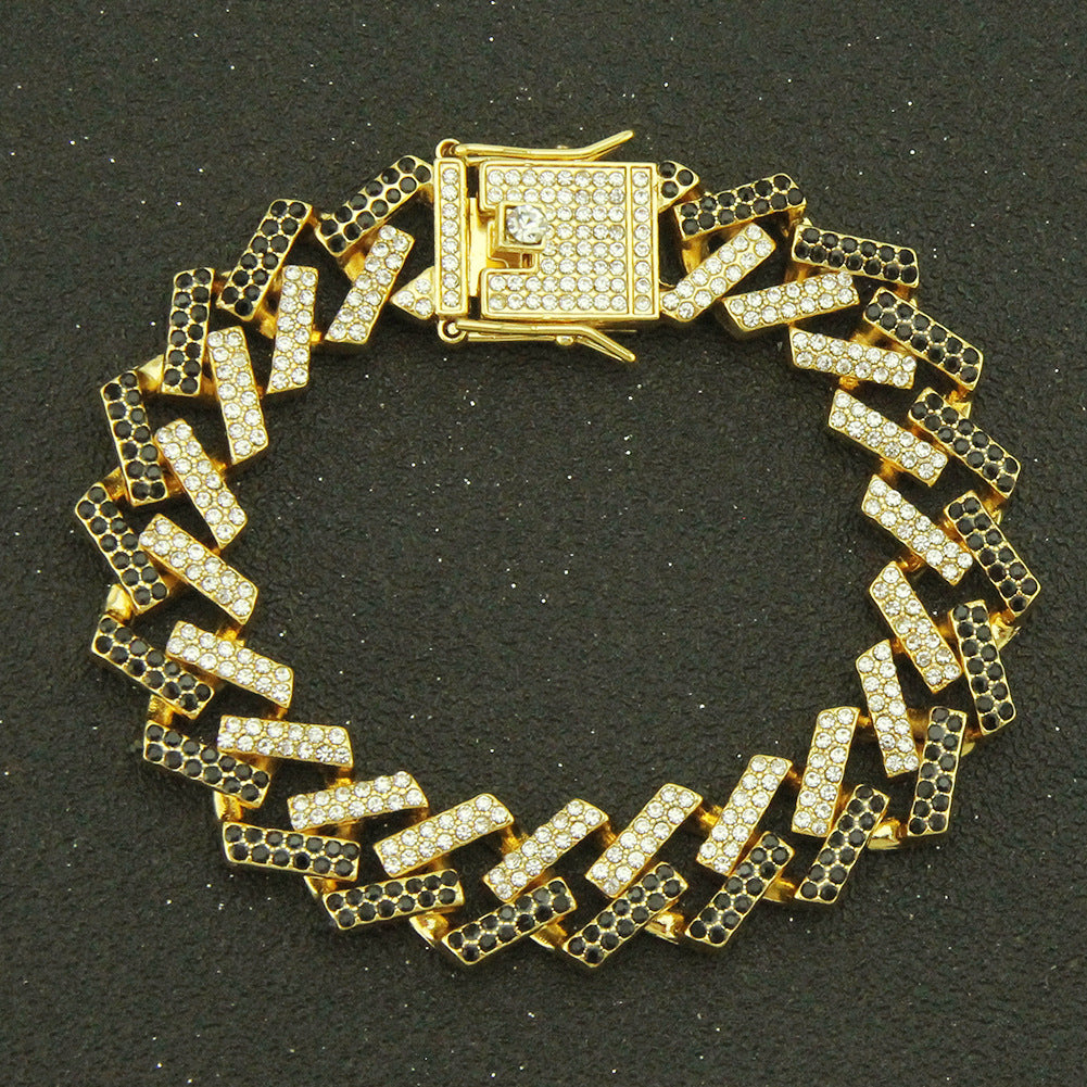 Wholesale Hip Hop Cuban Alloy Bracelet